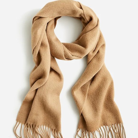J. Crew Accessories - J. Crew Solid Cashmere Scarf In Camel NWT